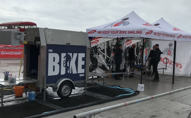 cycling event bike cleaning